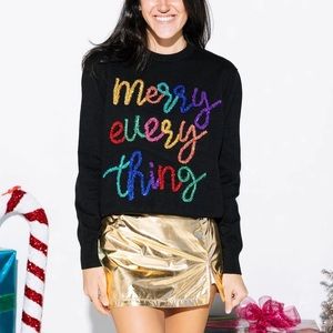 Merry Everything Sweater - Queen of Sparkles Christmas